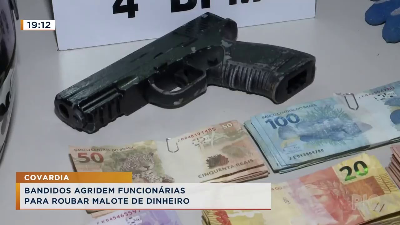 Bandidos agridem funcionárias para roubar malote de dinheiro RIC br