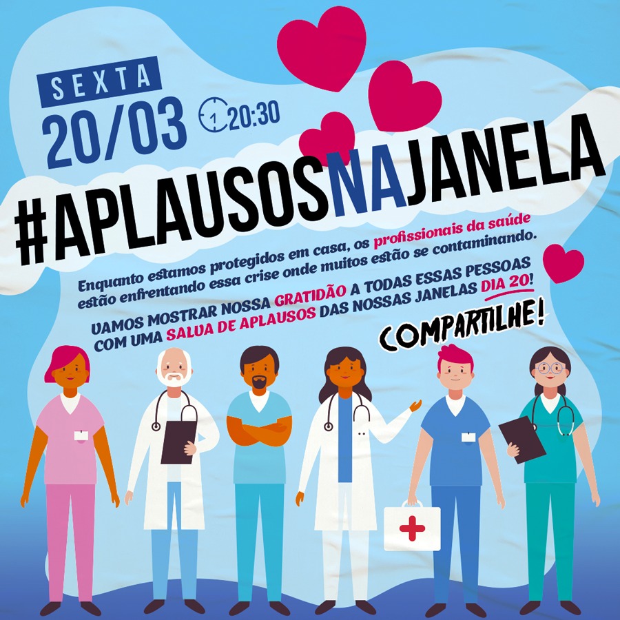 aplausos na janela