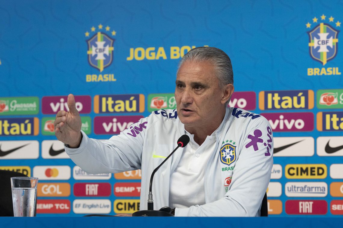  Tite comenta sobre acusação de estupro contra Neymar (FOTO: LUCAS FIGUEIREDO/ CBF) 