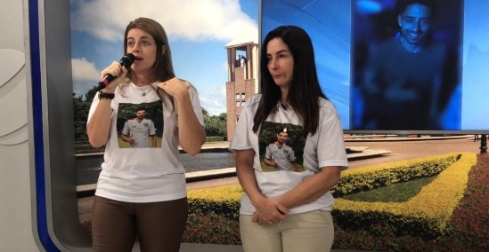  Caso Daniel: tia de jogador responde comentários feitos por mãe de Cristiana Britttes (Foto: reprodução RIC TV 