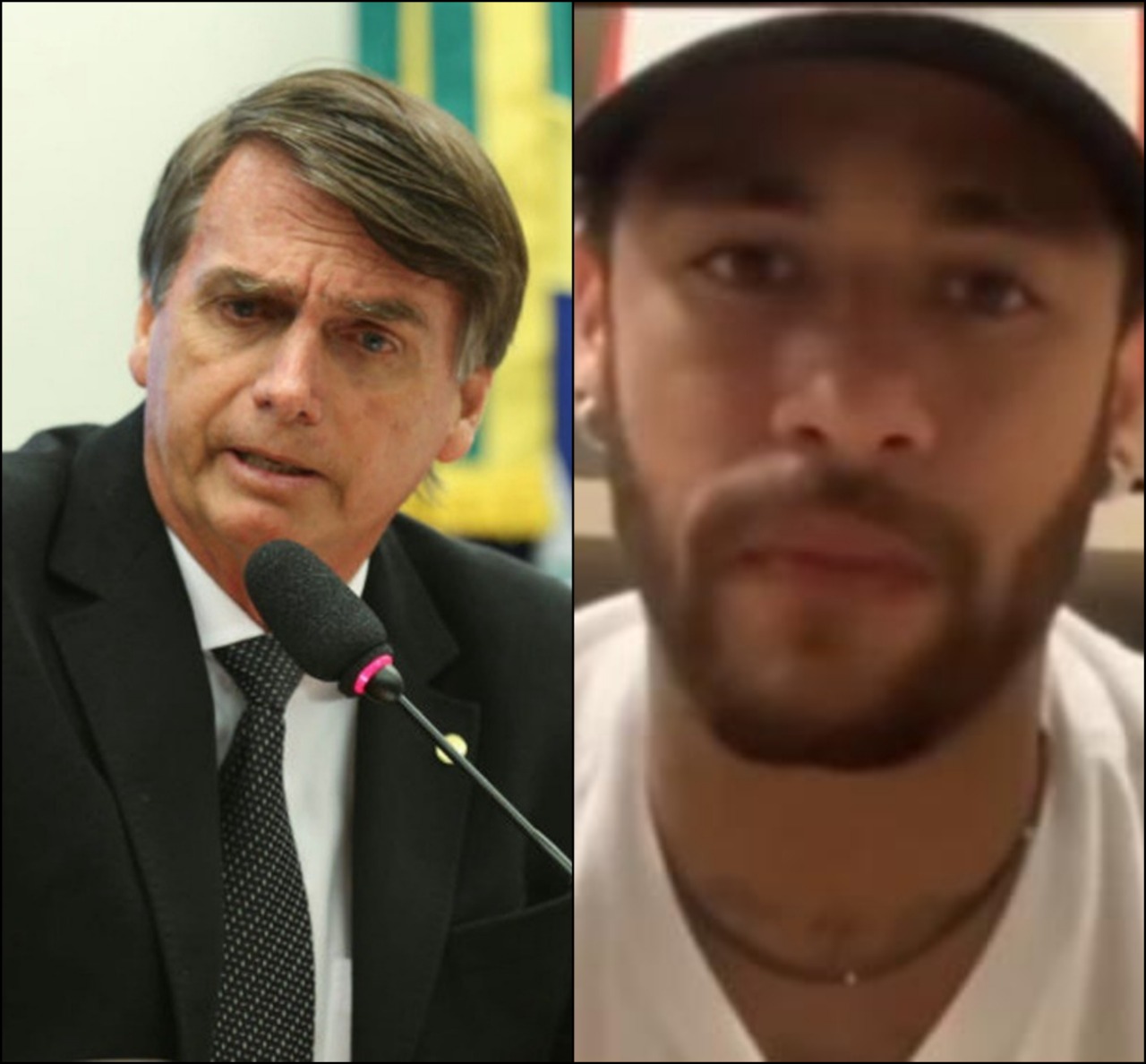  Bolsonaro declara apoio a Neymar 