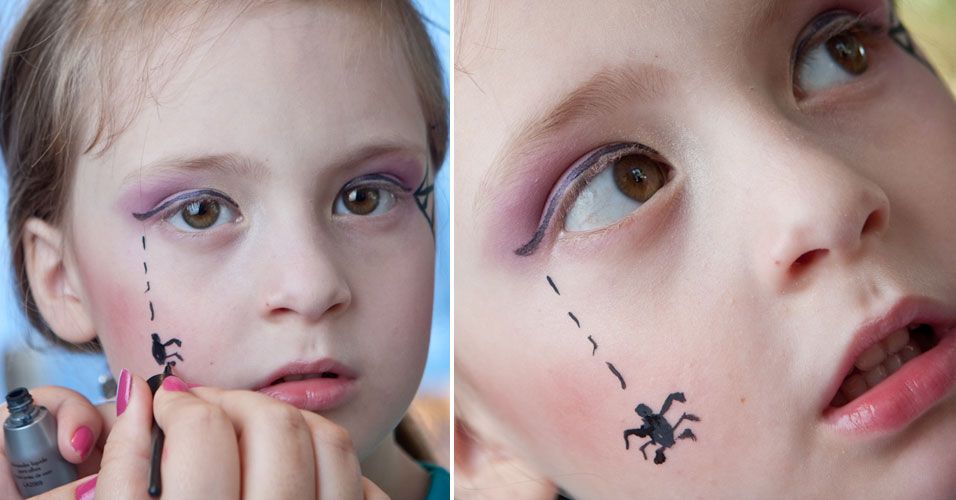 Maquiagem infantil Dia das Bruxas