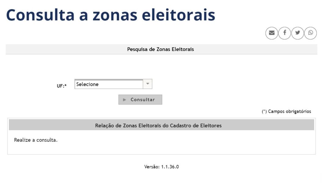 consulta titulo eleitor zona seção