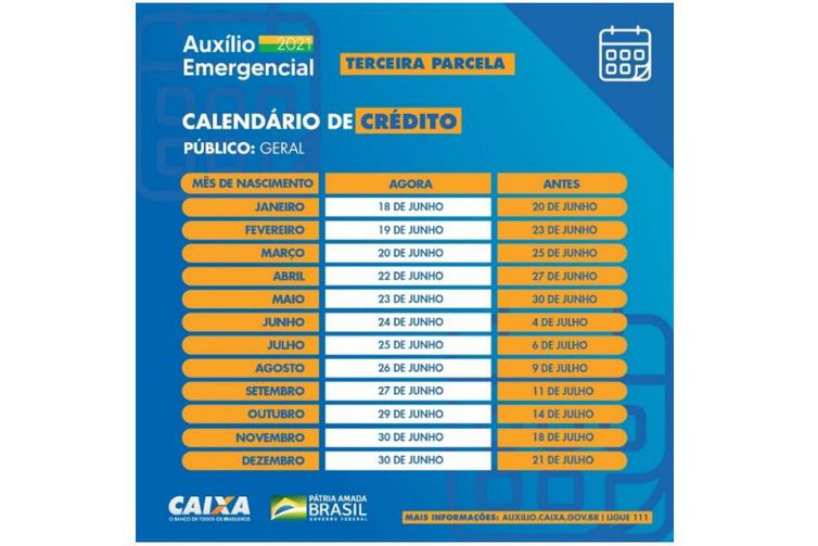 novo calendario