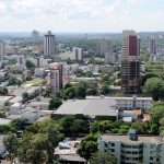 Imagem aérea da cidade de Foz do Iguaçu