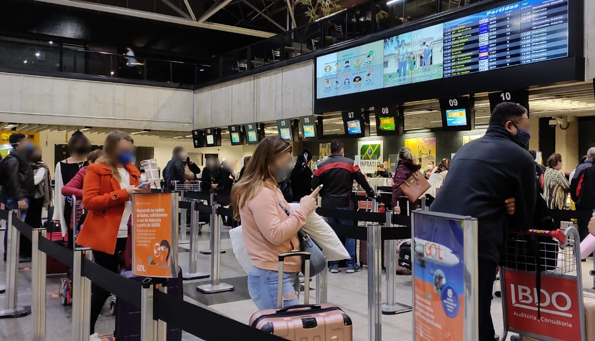  caos no aeroporto 