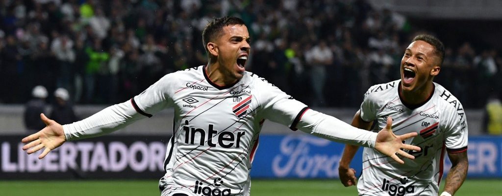  Imagem Terans comemorando gol contra o Palmeiras na Libertadores 
