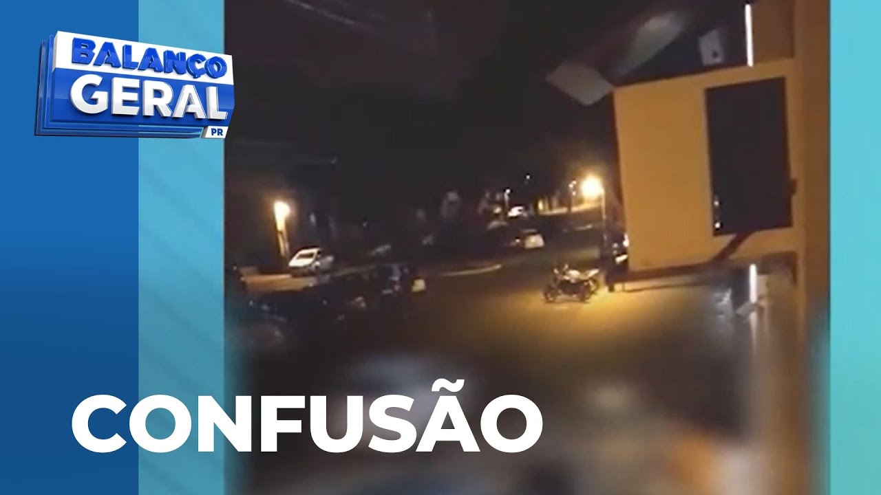 MMA-ringá: pedestres gravam pancadaria na saída de bar em Maringá; VÍDEO 