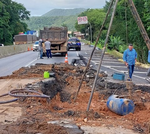 Obras de contenção na encosta da BR-277, no Paraná, são concluídas