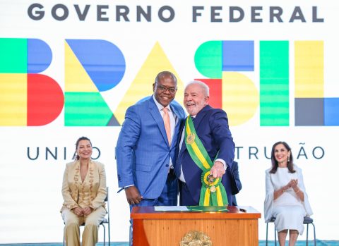  Presidente da República, Luiz Inácio Lula da Silva e Silvio Almeida, Ministro de Estado dos Direitos Humanos e Cidadania. 