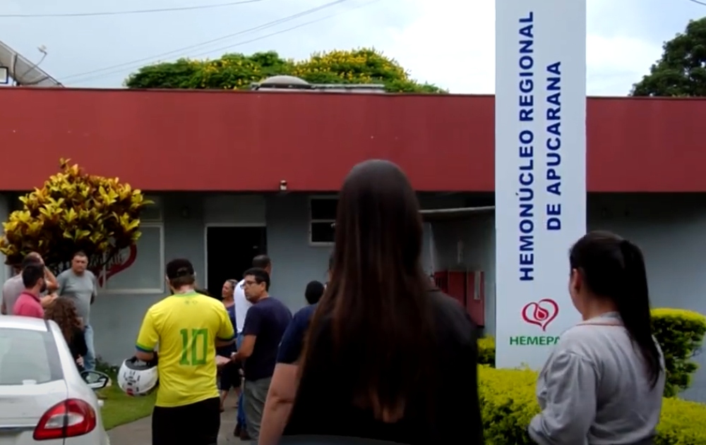  População de Apucarana se mobiliza para doar sangue a crianças envolvidas em acidente 