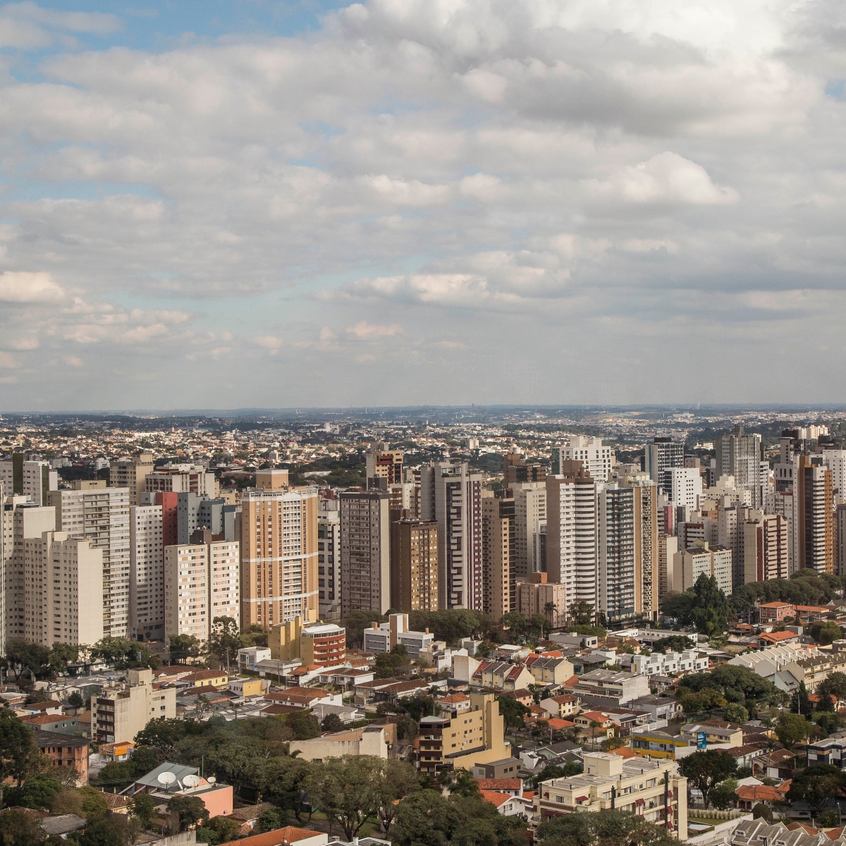  Vista aérea de Curitiba 