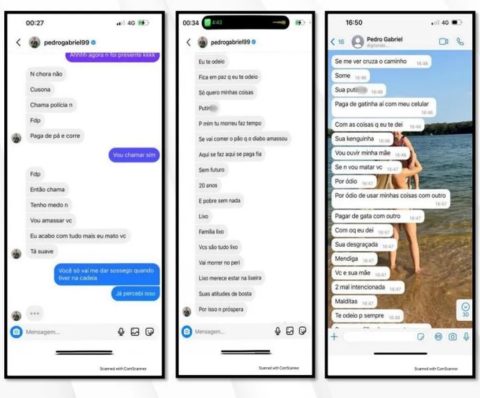 Pedrinho, que atualmente está no São Paulo, é acusado de agressão pela garota