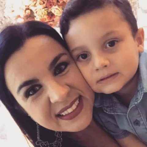 Professora e filho acidente