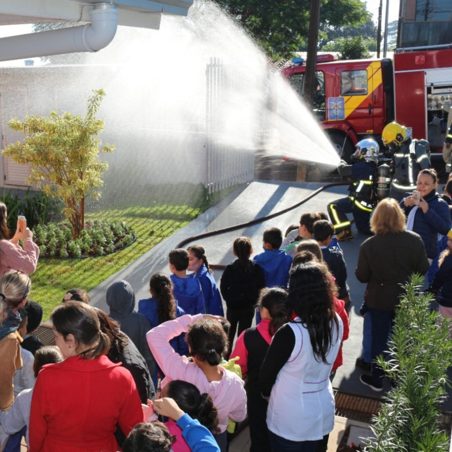  simulado evacuação incêndio escola cascavel 