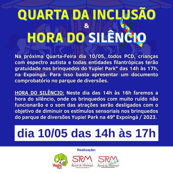 quarta da inclusão e hora do silêncio