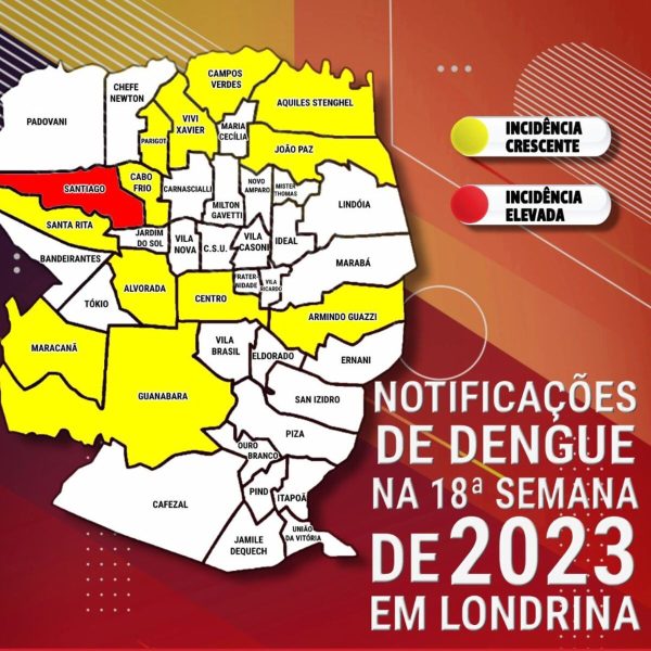 mapa da dengue Londrina