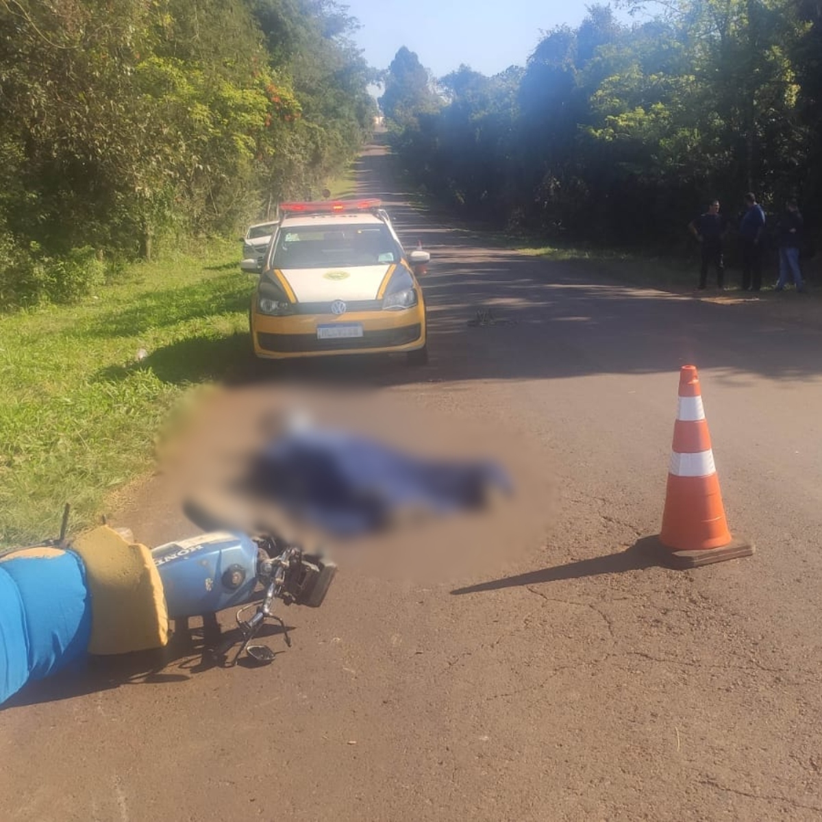  Motociclista morre após perder o controle e cair da moto na PR-473 