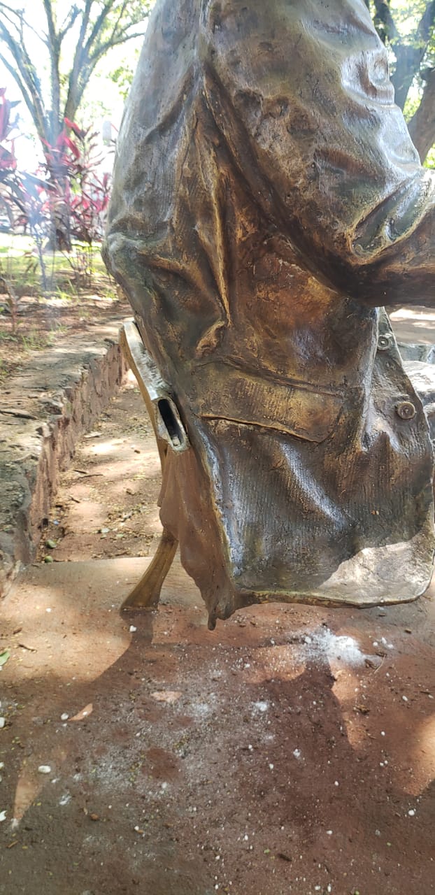  Suspeito de furtar parte de estátua para trocar por drogas é preso em Maringá 