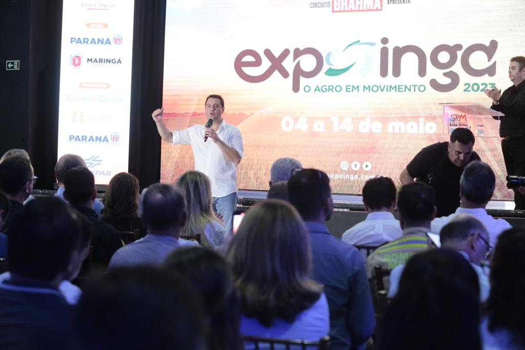  Ratinho diz na Expoingá que Paraná vai industrializar produção para vender 