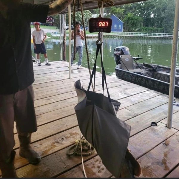 A pesca aconteceu na sexta-feira da semana passada (23), no lago Tawakoni (Texas, Estados Unidos).