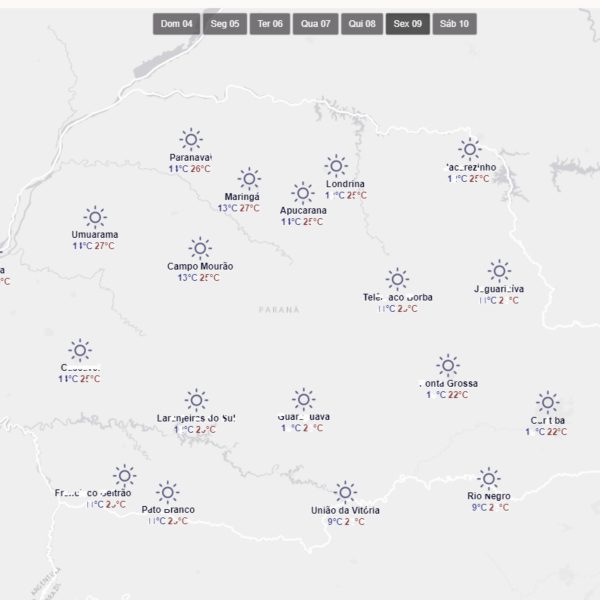 nevoeiro em curitiba - previsão do tempo