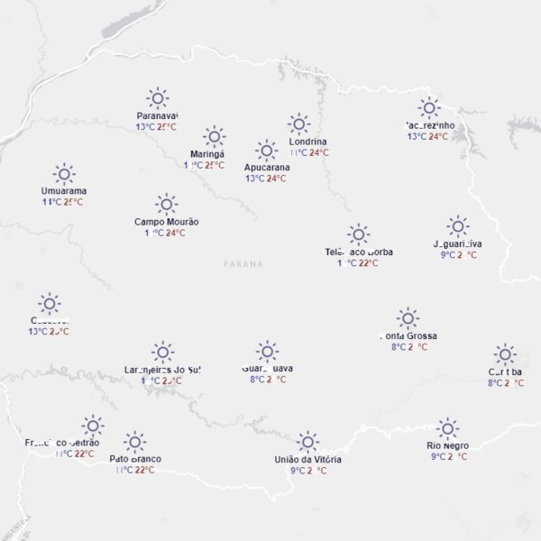 nevoeiro em curitiba - previsão do tempo