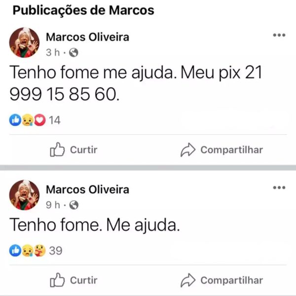 Facebook de Marcos Oliveira