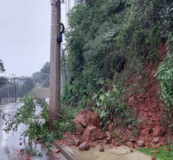 A passagem de um ciclone extratropical deixou estragos em algumas cidades da Região Sul do Brasil na madrugada desta quarta-feira (12).