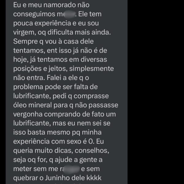 Jovem pede ajuda para perder a virgindade nas redes sociais e viraliza