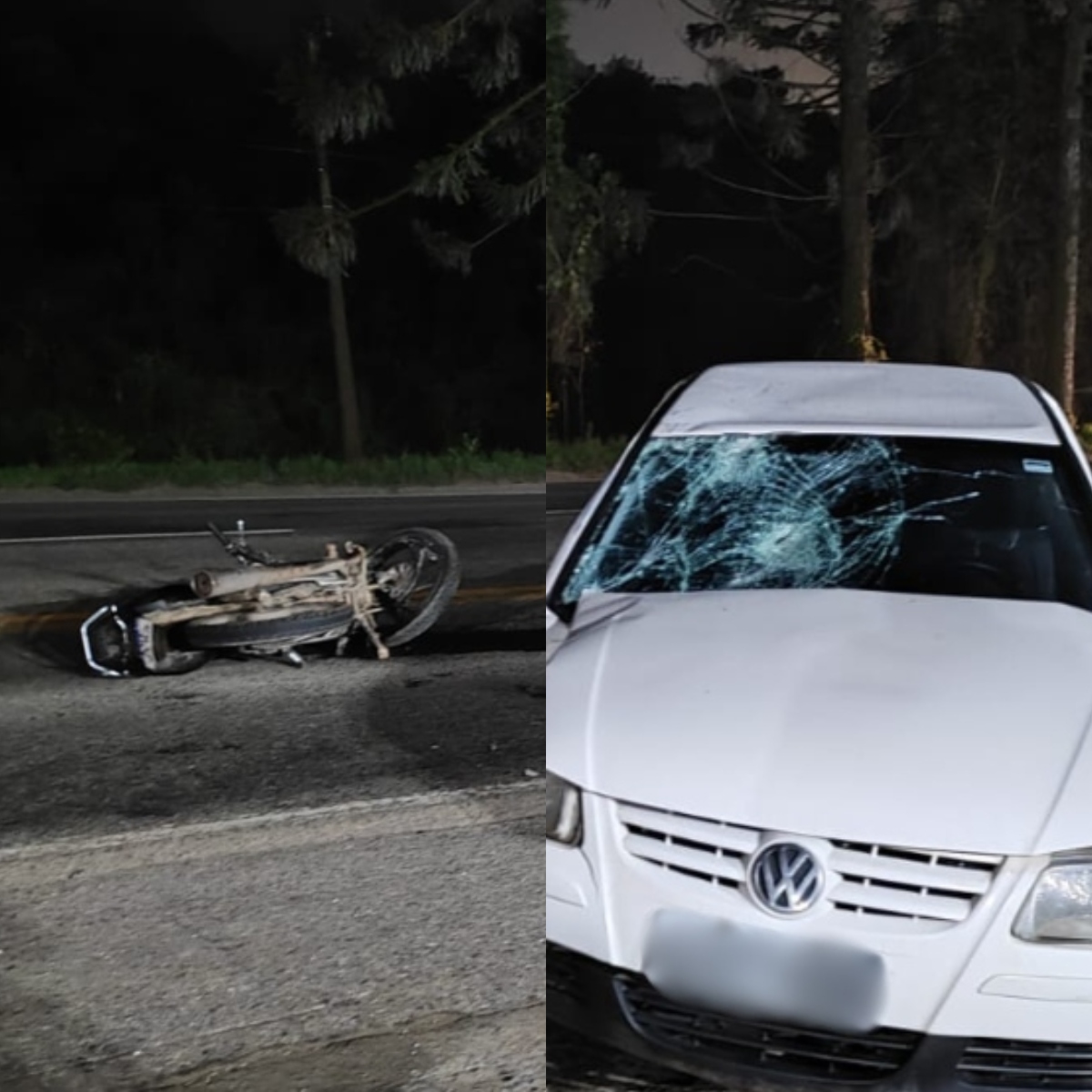  Dois jovens que ocupavam uma moto morreram em um grave acidente com um carro na madrugada desta quarta-feira (12), na Rodovia dos Minérios, em Rio Branco do Sul, Região Metropolitana de Curitiba. 