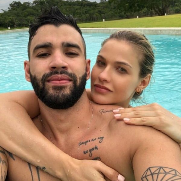 Gusttavo Lima com a esposa, Andressa Suita