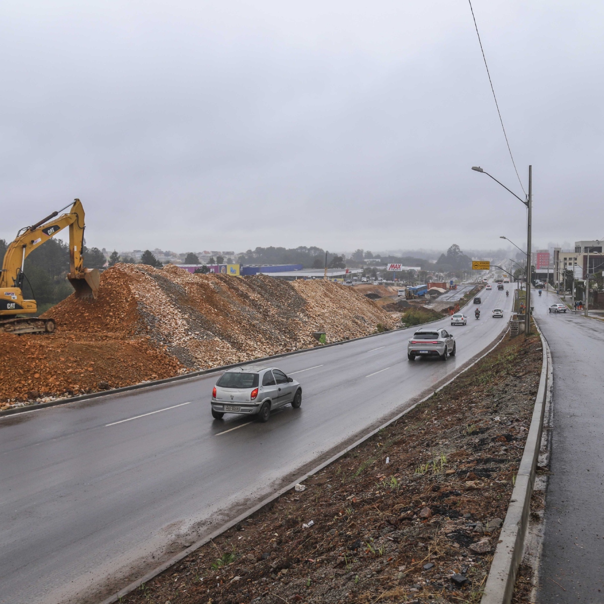  Linha Verde Norte - obras lote 4.1 - liberação de trecho de 500 metros - pavimentação e sinalização concluída 