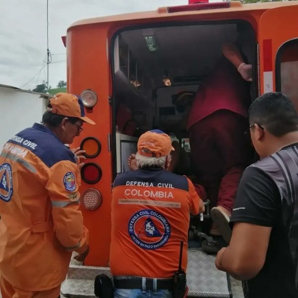 Imagens divulgadas pela Defesa Civil mostram o ônibus entre a vegetação com roupas espalhadas ao redor.