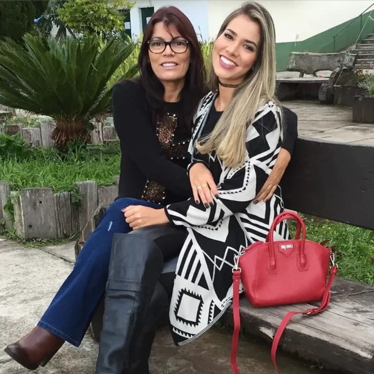  Adriana Sant'anna com a mãe, Maria da Penha 