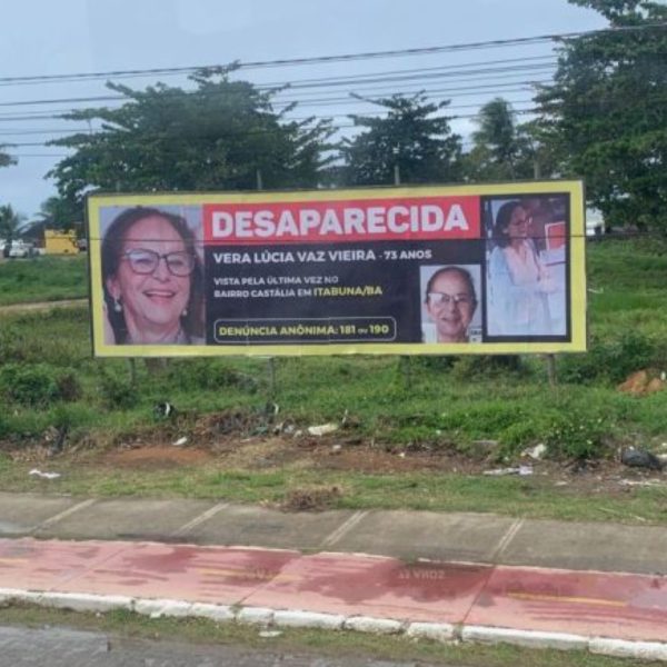 Cartaz de desaparecida