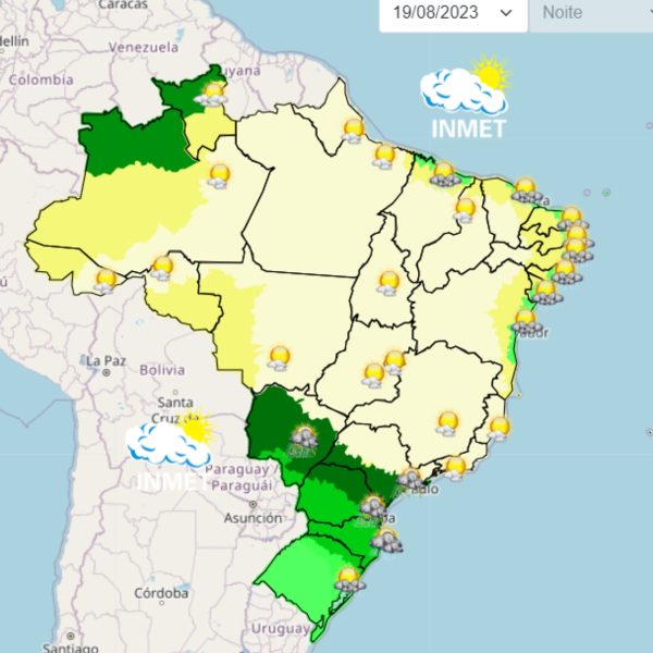 ciclone extratropical avança pelo sul do Brasil