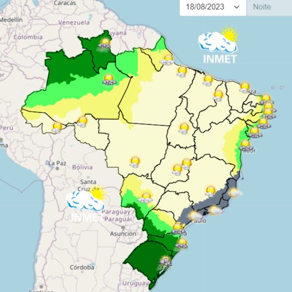 ciclone extratropical avança pelo sul do Brasil