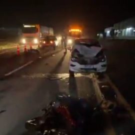 mulher de moto morta em acidente mandaguari PR-444