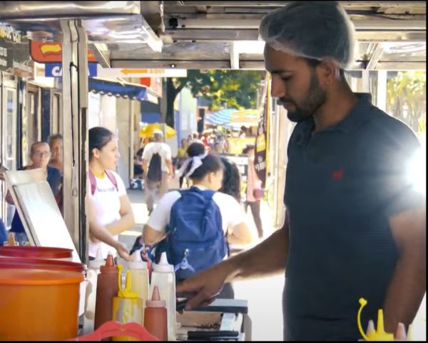 carrinho de cachorro-quente