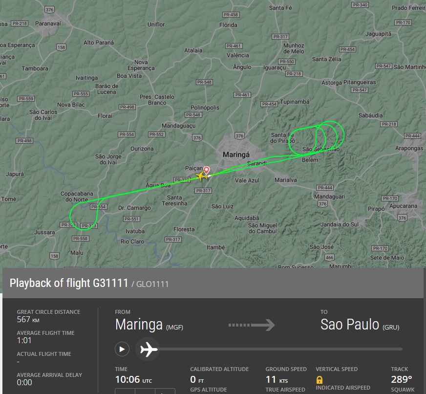  mapa de voo aéreo 