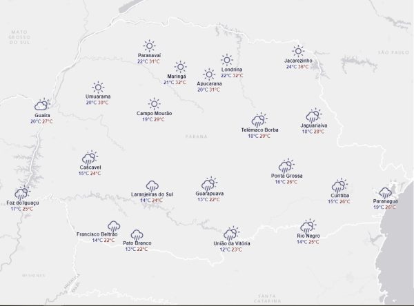 Maringá pode ser atingida pelo temporal no Paraná Confira a previsão 2