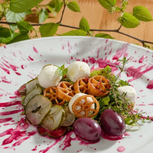 Salada com queijo de cabra do Casa Varela