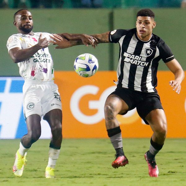 Jogadores de Botafogo e Goiás