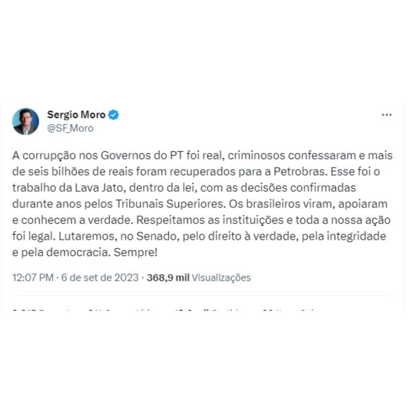 Twitter Sergio Moro