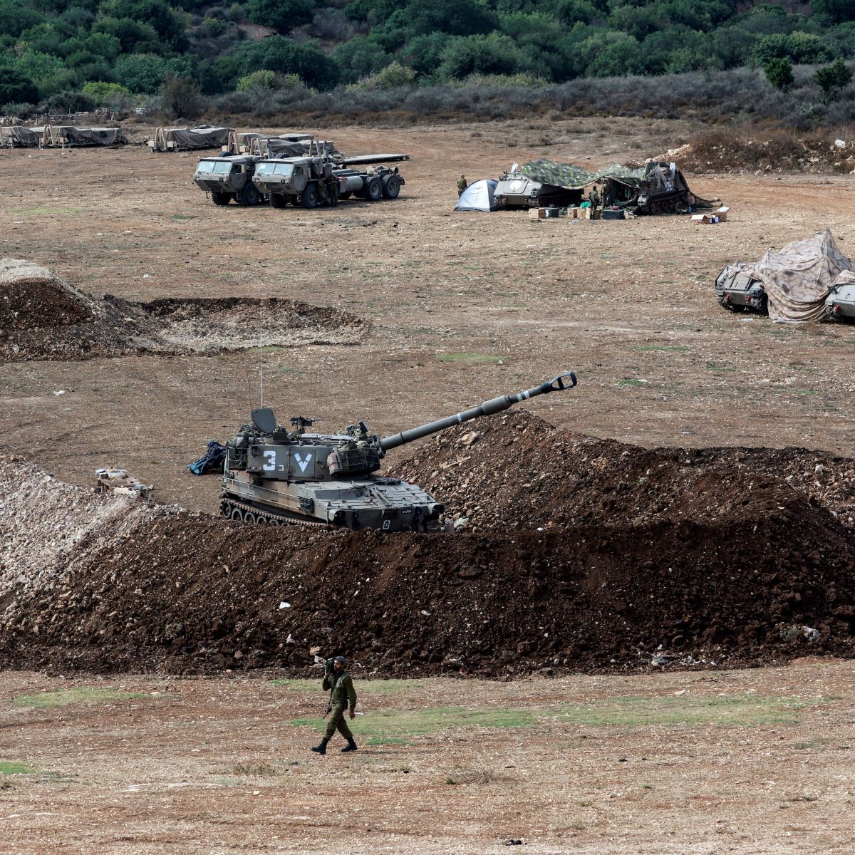  tanques israel líbano posição 