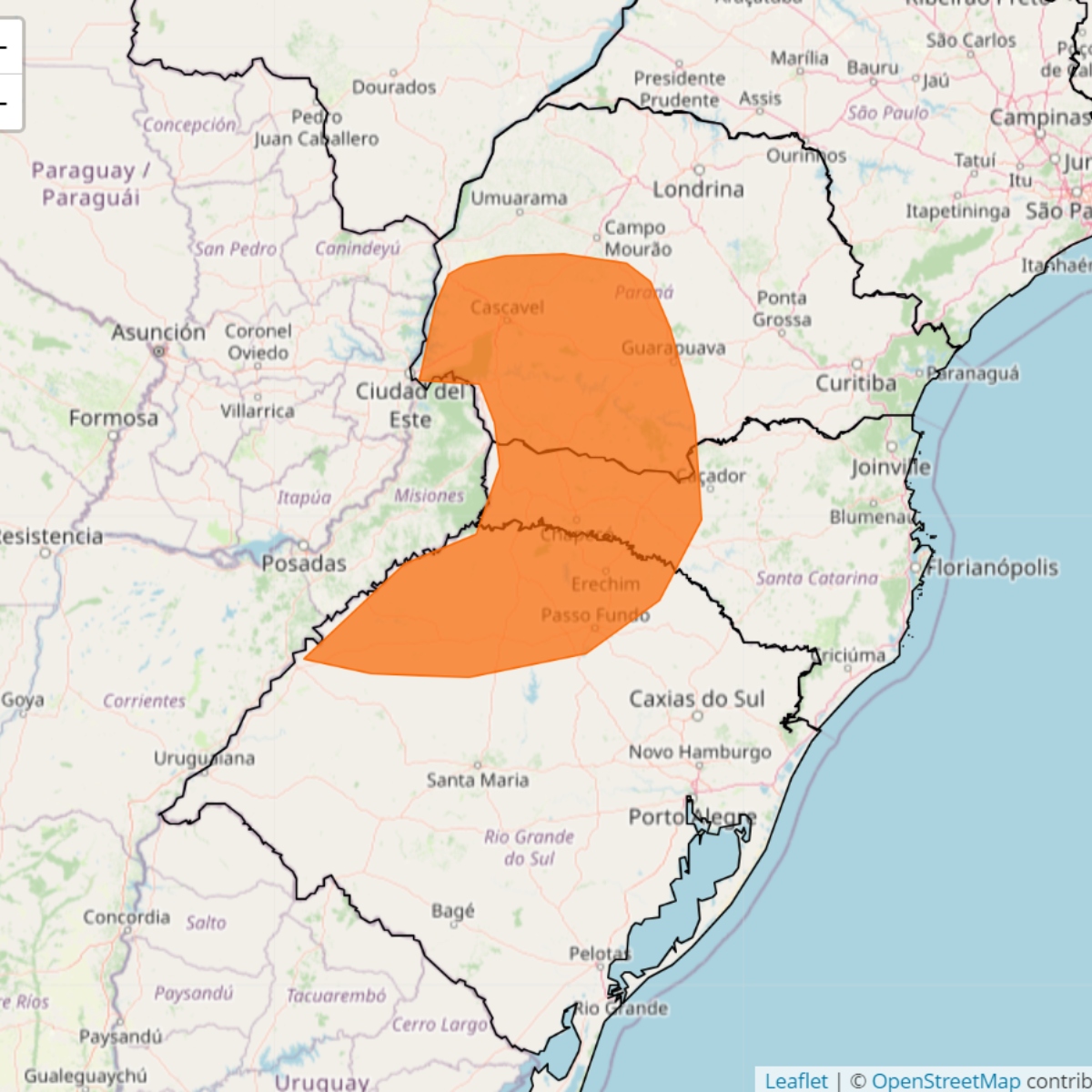  alerta laranja temporal paraná 