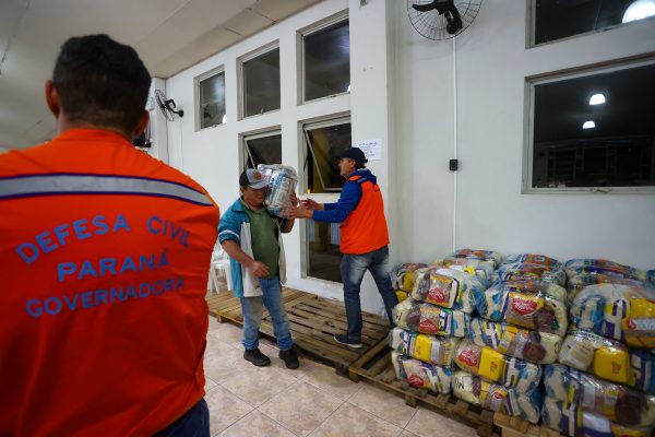 Atingidos pelo temporal no PR: Mais 580 cestas básicas chegam a União da Vitória