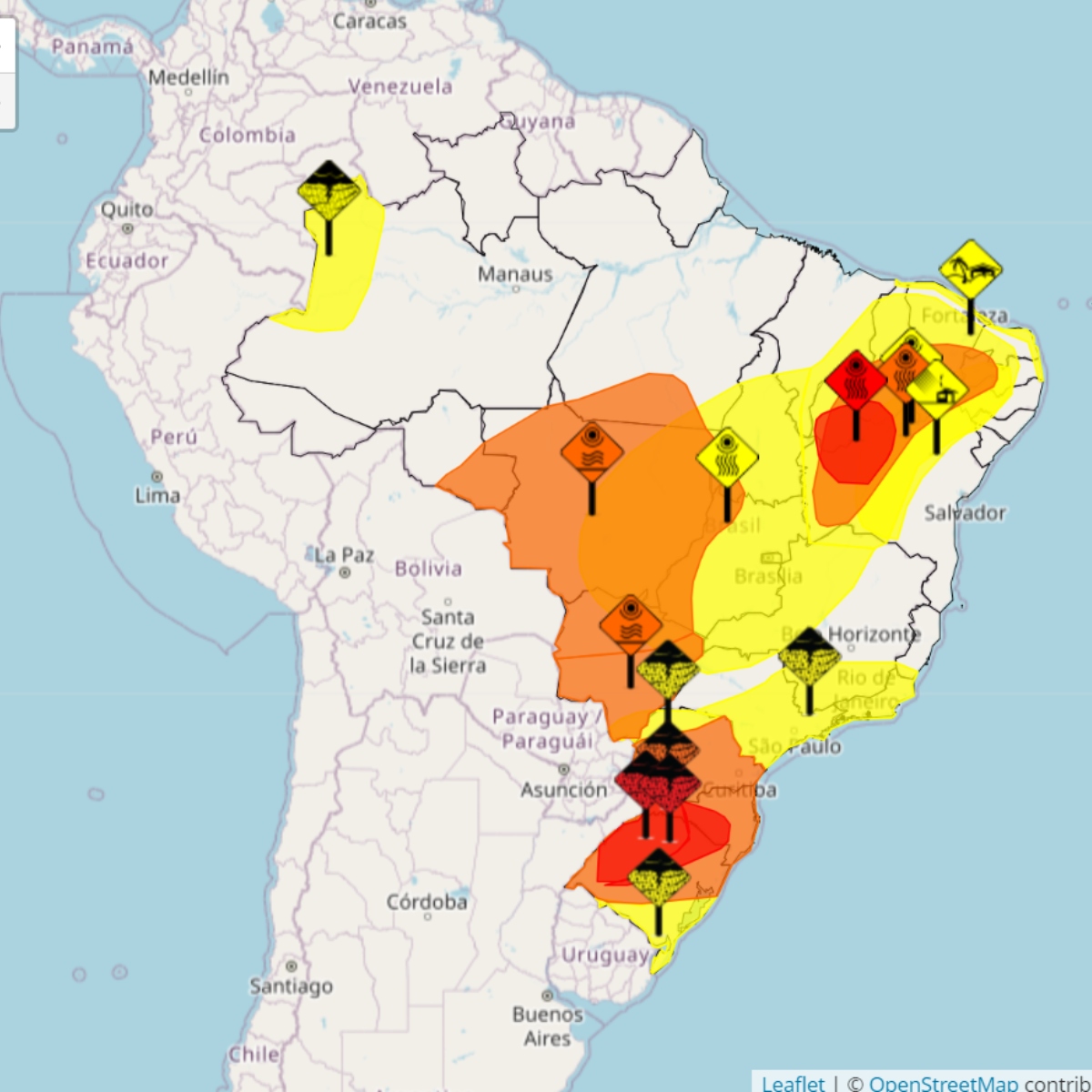  alertas meteorológicos do paraná 