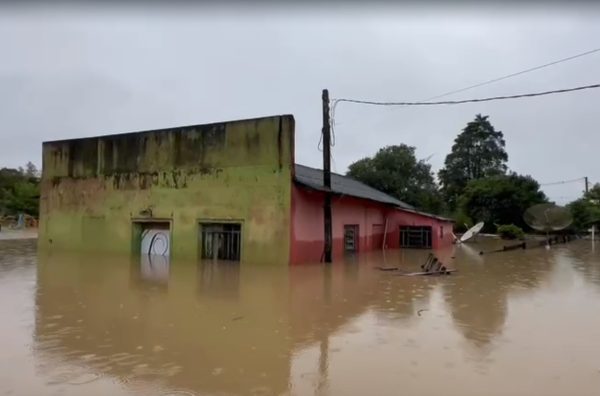 cheia rio iguaçu - porto união